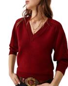 Ba & Sh Jaden Crochet Sleeve Sweater
