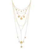 Rebecca Minkoff Etched Charm Convertible Statement Necklace, 28