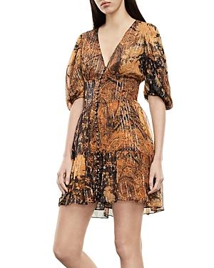 The Kooples Patchwork Print A Line Dress
