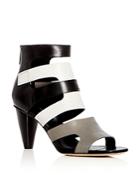 Donald Pliner Women's Paula Leather Color-block High Heel Sandals
