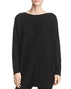 Eileen Fisher Cashmere Side-tie Tunic Sweater