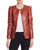 Rebecca Taylor Puffed-shoulder Leather Jacket