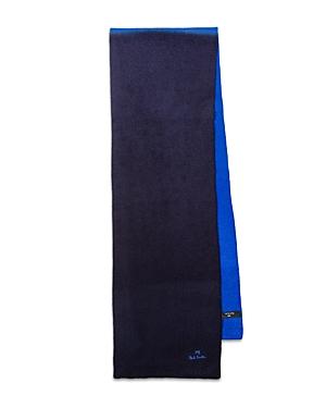 Paul Smith Wool Color Blocked Dip Dyed Scarf