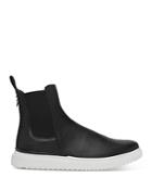 Karl Lagerfeld Paris Men's Chelsea Leather Reptile Print High Top Sneakers