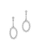 Bloomingdale's Diamond Oval Drop Earrings In 14k White Gold, 0.95 Ct. T.w. - 100% Exclusive