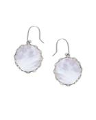 Lana Jewelry 14k White Gold Small Blanca Mother-of-pearl Earrings