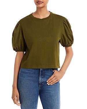 French Connection Perinne Organic Cotton Puff Sleeve Tee