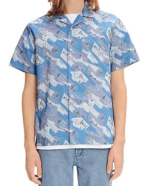 A.p.c. Chemisette Lloyd Short Sleeve Printed Shirt