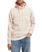 Scotch & Soda Felpa Cotton Stripe Regular Fit Hoodie