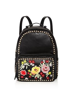 Sunset & Spring Floral-embroidered Studded Backpack - 100% Exclusive