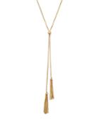 Lariat Tassel Necklace In 14k Yellow Gold, 23.5