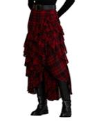 Polo Ralph Lauren Ruffled Crepe Skirt