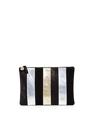 Clare V. X Story Flat Leather Clutch