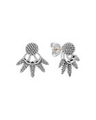 Lagos Sterling Silver Signature Caviar Bead Spiked Ear Jackets