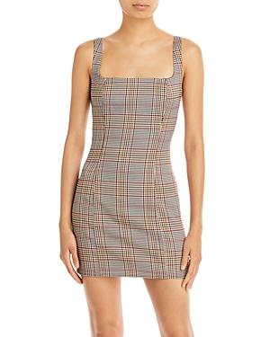 Aqua Plaid Mini Sheath Dress - 100% Exclusive
