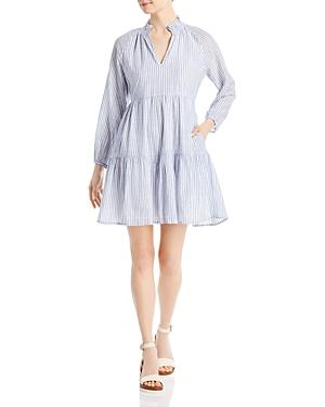 Sundry Striped Tiered Dress
