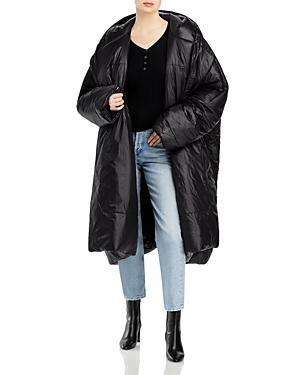 Norma Kamali Hooded Blanket Sleeping Bag Coat