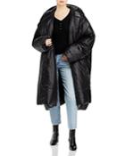 Norma Kamali Hooded Blanket Sleeping Bag Coat
