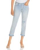 7 For All Mankind Josefina High Rise Cropped Jeans In Coco Prive
