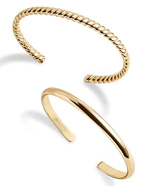 Baublebar Ario Cuff Bracelets In Gold Tone, Set Of 2