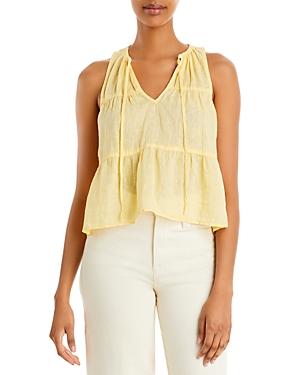 Bella Dahl Sleeveless Tiered Linen Top