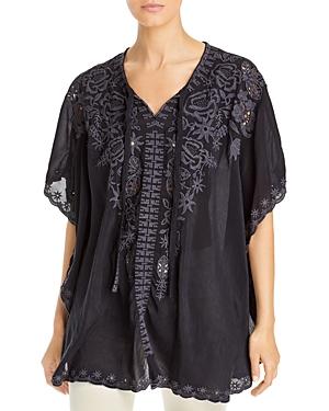 Johnny Was Talia Embroidered Poncho