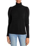 Aqua Cashmere Puff Sleeve Cashmere Turtleneck Sweater - 100% Exclusive