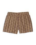 Lacoste L!ve Monogram Print Light Swim Trunks