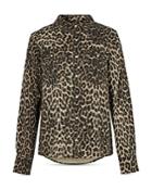 Allsaints Ezra Animal Print Twill Shirt