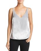 J Brand Lucy Velvet-front Camisole Top