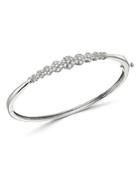 Bloomingdale's Diamond Cluster Bangle Bracelet In 14k White Gold, 1.0 Ct. T.w. - 100% Exclusive