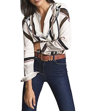 Reiss Serena Scarf Print Shirt