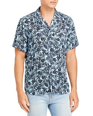 Hugo Ellino Short Sleeve Botanical Print Shirt