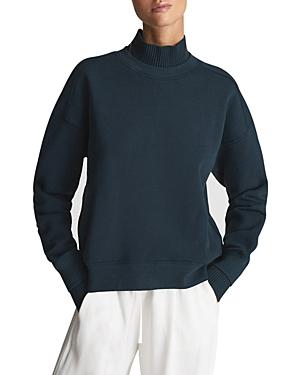 Reiss Regan Cotton Ribbed Neck Sweater