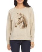 Karen Kane Horse Print Sweatshirt