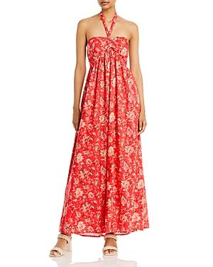 Aqua Printed Halter Maxi Dress - 100% Exclusive