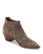 Dolce Vita Women's Shana Pointed Toe Leather & Calf Hair Booties