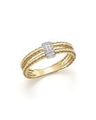 Kc Designs Diamond Double Band Ring In 14k Yellow Gold, .10 Ct. T.w.