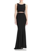 Avery G Illusion Waist Gown