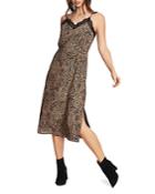 1.state Leopard Print Slip Dress