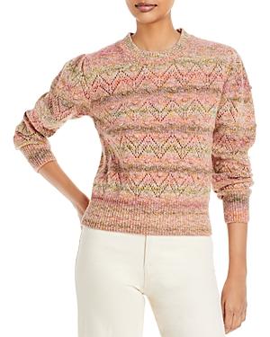 Vanessa Bruno Sissi Pointelle Melange Knit Sweater
