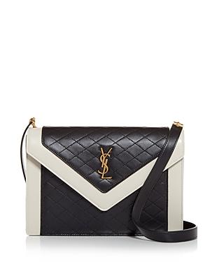 Saint Laurent Gaby Satchel Quilted Leather Shoulder Bag