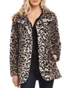 Karen Kane Leopard-print Faux-fur Coat