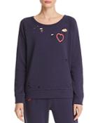 Chaser Heart Distressed Sweatshirt