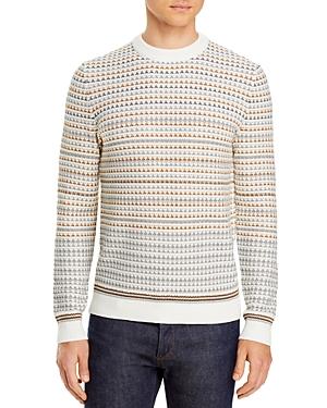 Boss Acree Striped Knit Crewneck Sweater