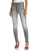 Mother The Swooner High-rise Side-stripe Skinny Jeans In Supermoon Stripe