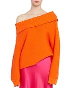 Alice + Olivia Bonnie Off-the-shoulder Sweater