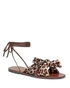 Loeffler Randall Women's Peony Pleated Knotted Wrap Sandals