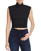 Milly Cropped Knit Turtleneck