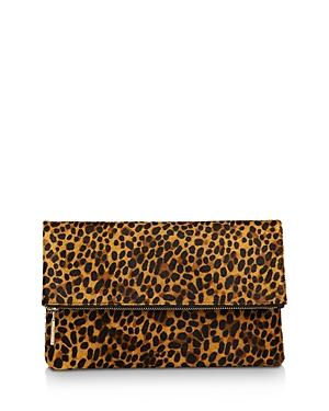 Whistles Chapel Large Leopard Foldover Clutch